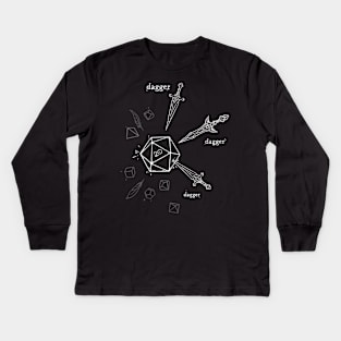 DnD - Rogues be rogues | D20 Kids Long Sleeve T-Shirt